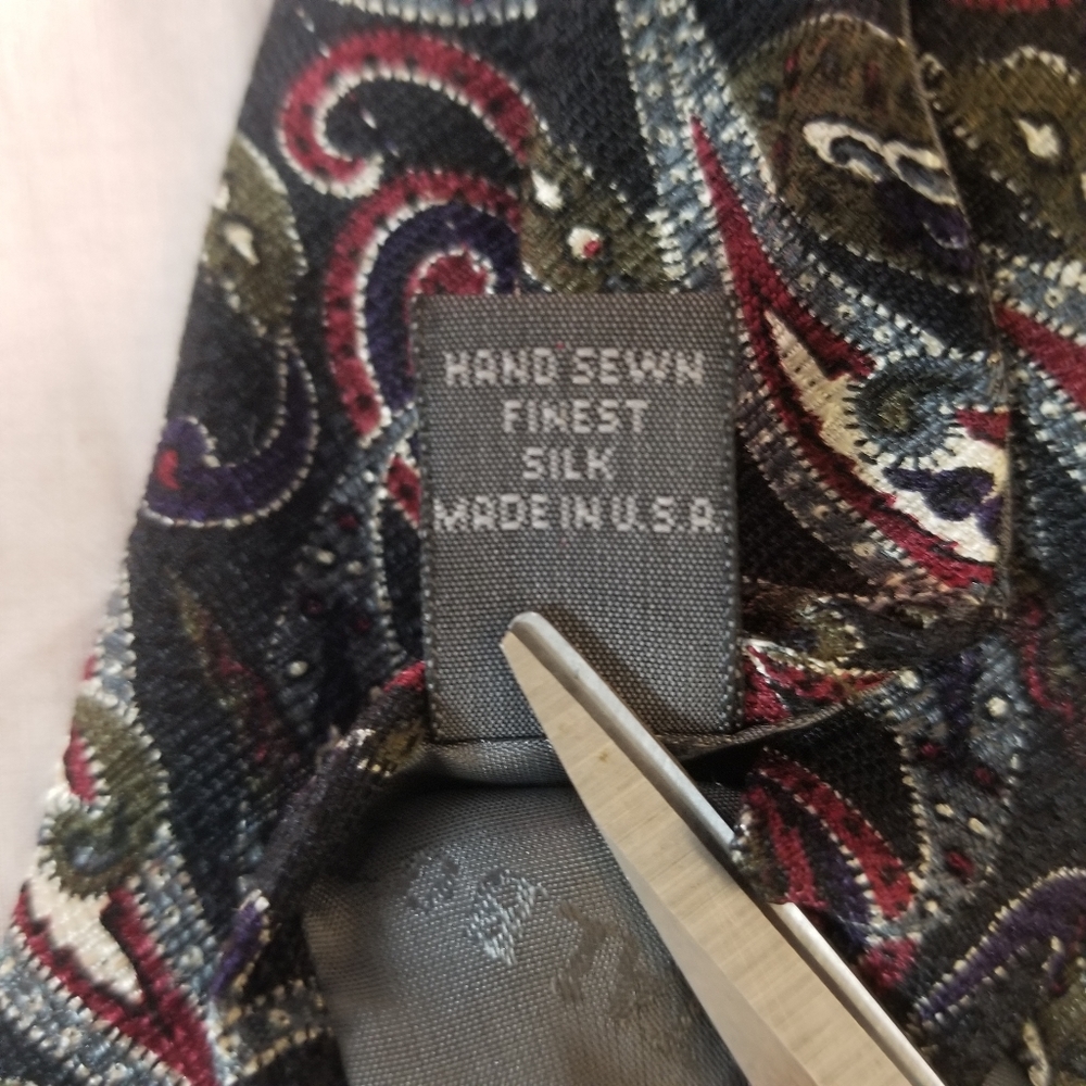 Robert Talbott for Cleghorns Mens Silk Tie - Picture 5 of 5